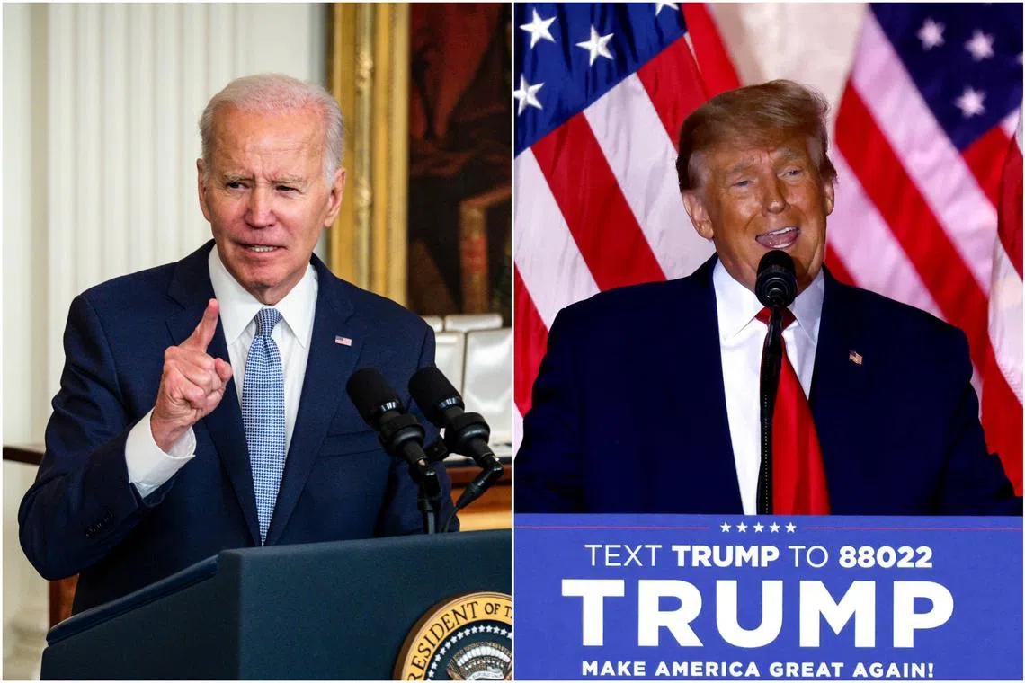 Neither US President Joe Biden (left) nor Mr Donald Trump should have had any classified material in their possession.