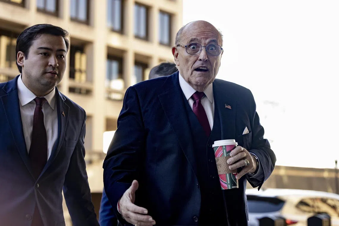 Rudy Giuliani must pay more than US$148 million (S$196 million) in damages to two former Georgia election workers he defamed.