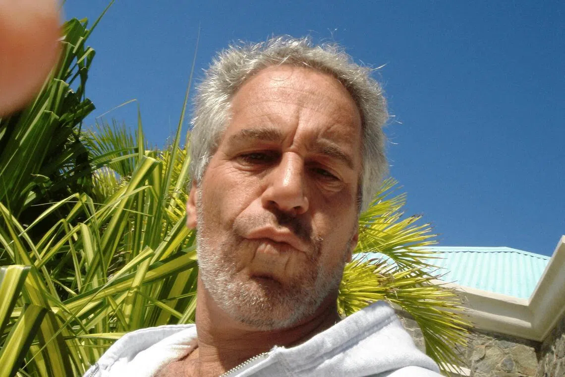 Late convicted sex offender Jeffrey Epstein in an image released by the Department of Justice on Dec 19.