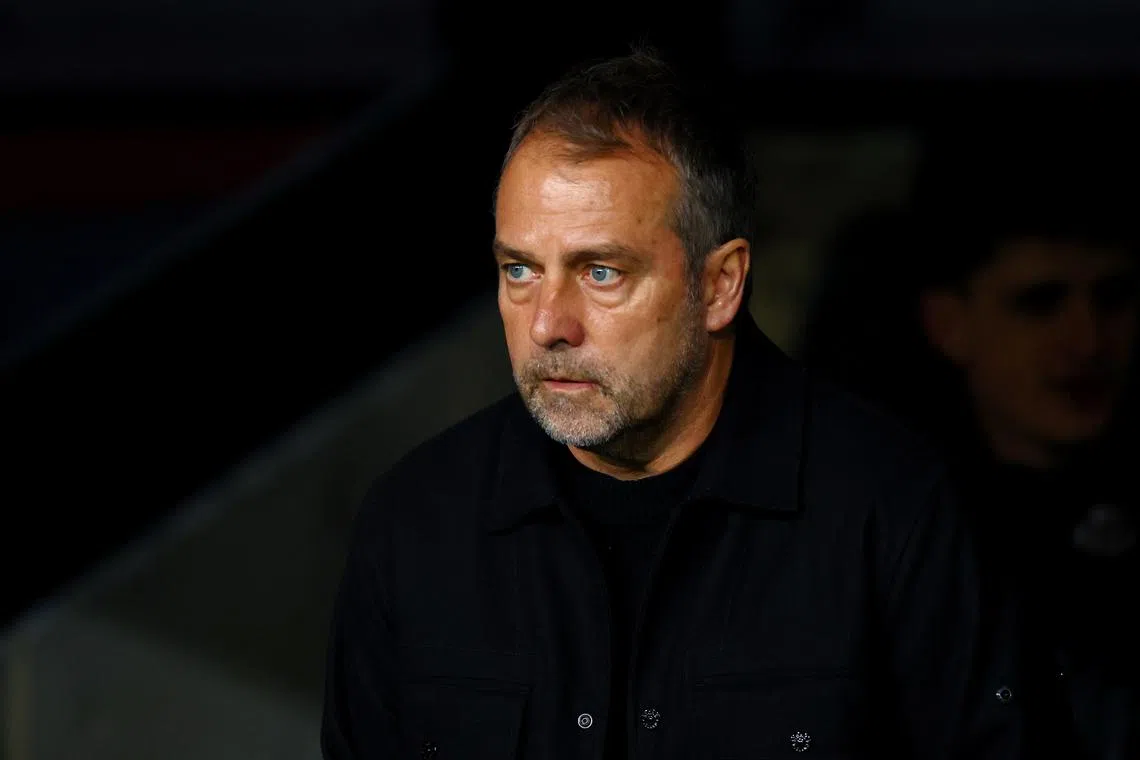 Soccer Football - LaLiga - FC Barcelona v Real Betis - Estadi Olimpic Lluis Companys, Barcelona, Spain - April 5, 2025 FC Barcelona coach Hansi Flick before the match REUTERS/Albert Gea