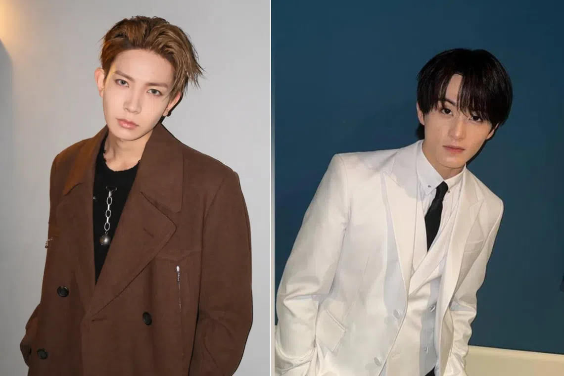 Enhypen's Heeseung (L) and NCT's Mark are among a recent wave of departments by popular idols from their groups.