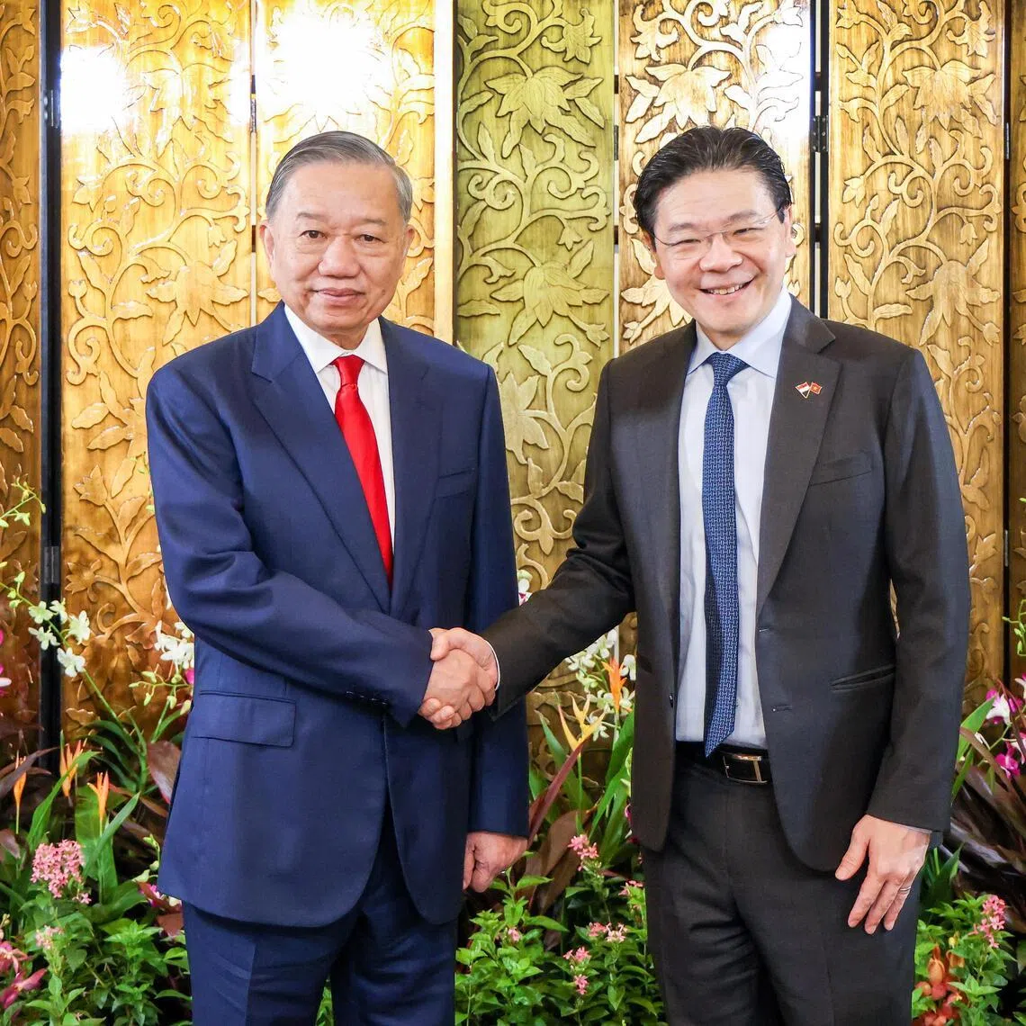 Vietnam President To Lam and Singapore Prime Minister Lawrence Wong witnessed the two countries exchanging several agreements on May 29.