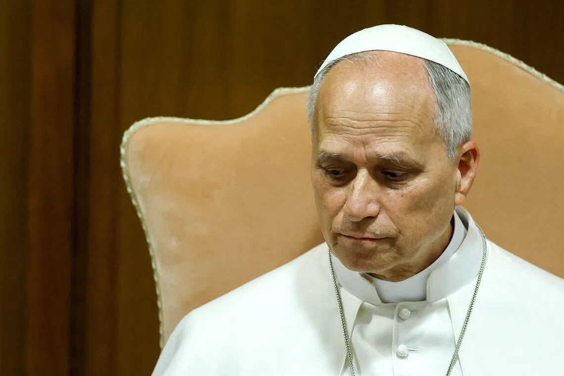 Pope Leo XIV says “disarming AI” does not mean rejecting technology, but “preventing it from dominating humanity”.

