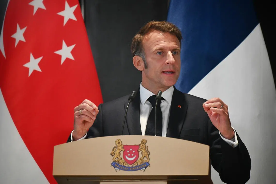 France's President Emmanuel Macron also said Paris is committed to working towards a political solution.