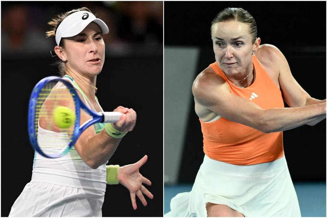 Belinda Bencic (left) is now ninth, with Elina Svitolina in 10th.