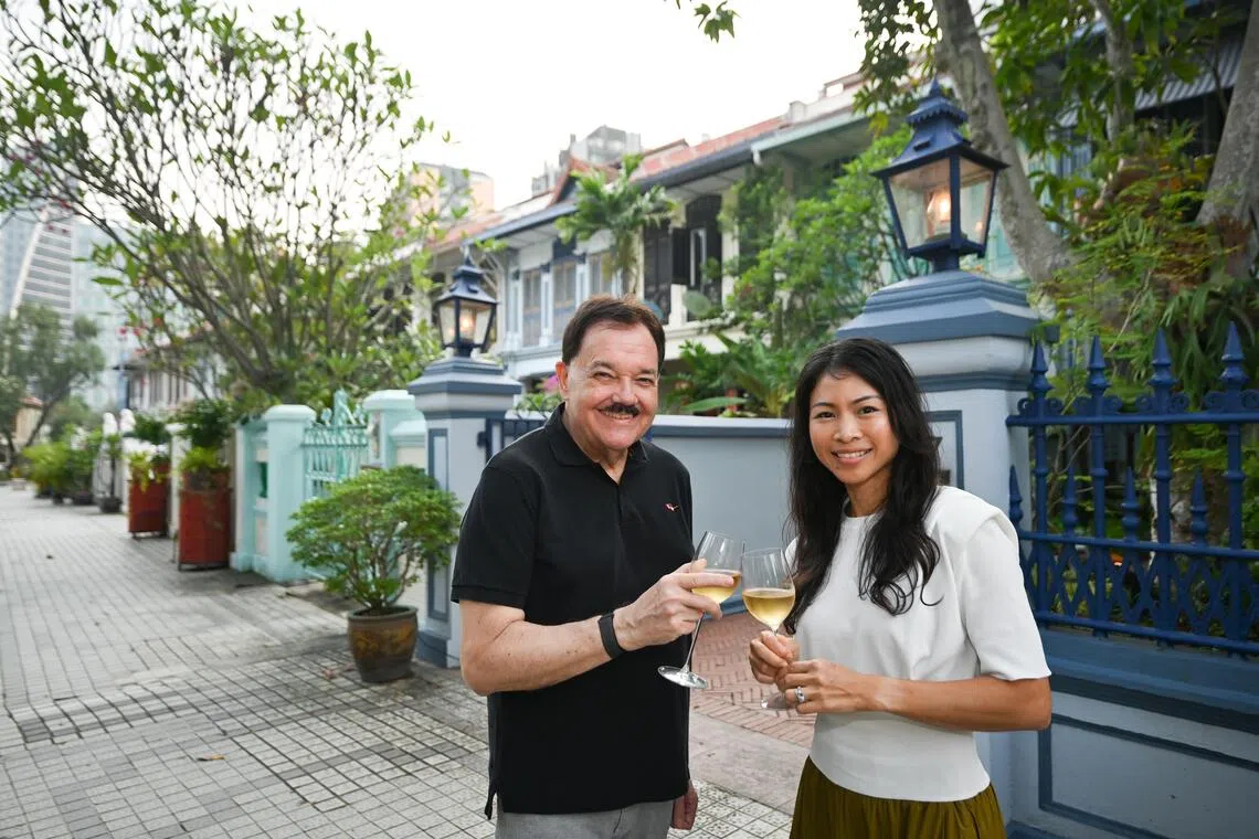 Emerald Hill Conservation Association president Richard Helfer and secretary Deborah Yeo, who are also neighbours, safeguard the enclave’s identity and living conditions.