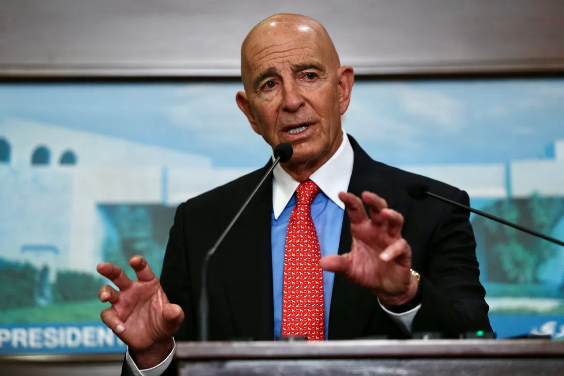 US ambassador to Turkey and an envoy for Lebanon Tom Barrack said the Lebanese government was struggling to seize Hezbollah's weapons.