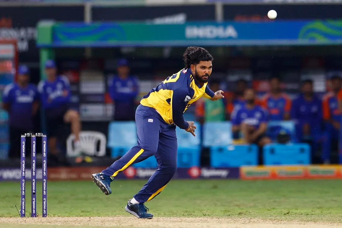 Sri Lanka's Hasaranga ruled out of T20 World Cup due to injury