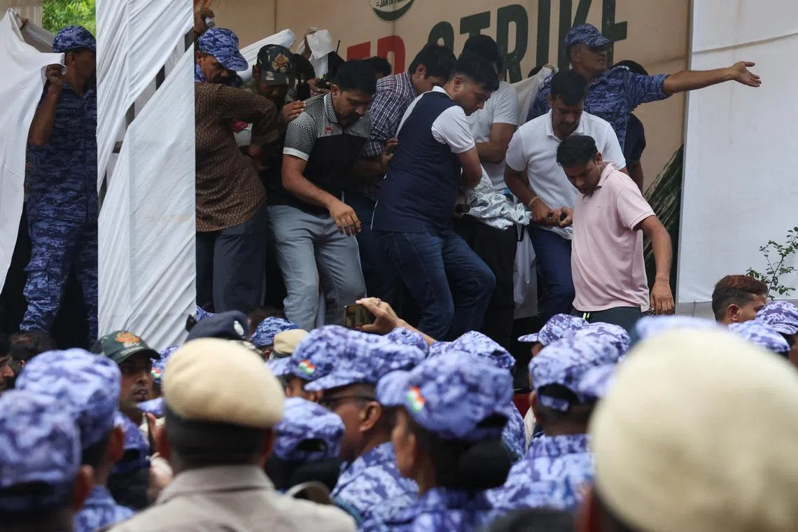 India moves fasting activist to hospital, police say