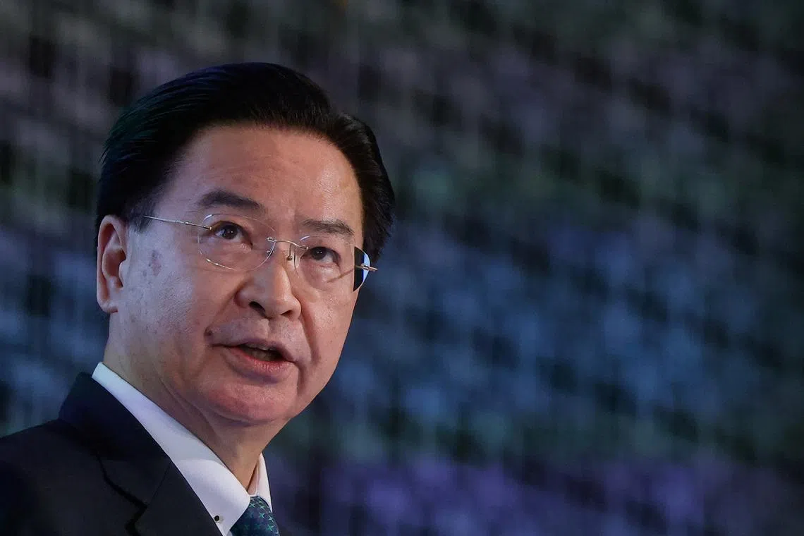 Taiwanese Foreign Minister Joseph Wu said that he was “truly thankful” for the statements from the US, Britain, France and Germany.