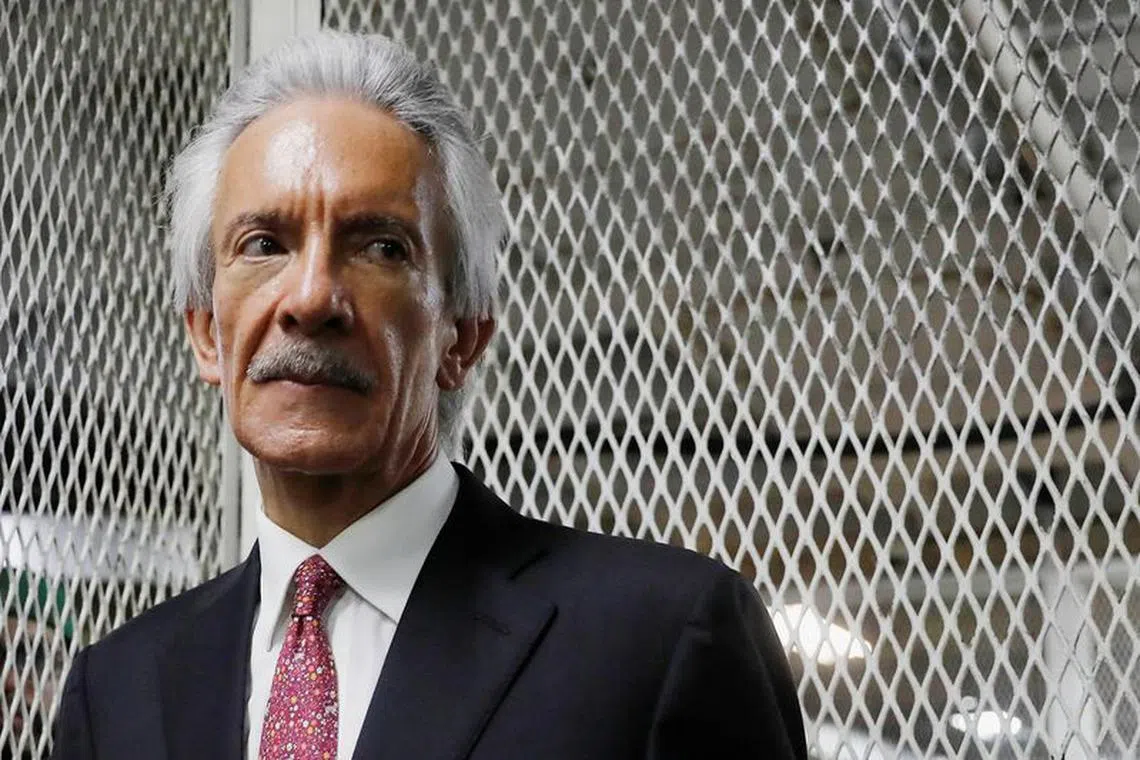 FILE PHOTO: Journalist Jose Ruben Zamora Marroquin, founder and president of the newspaper elPeriodico, attends his court hearing, in Guatemala City, Guatemala June 14, 2023. REUTERS/Luis Echeverria