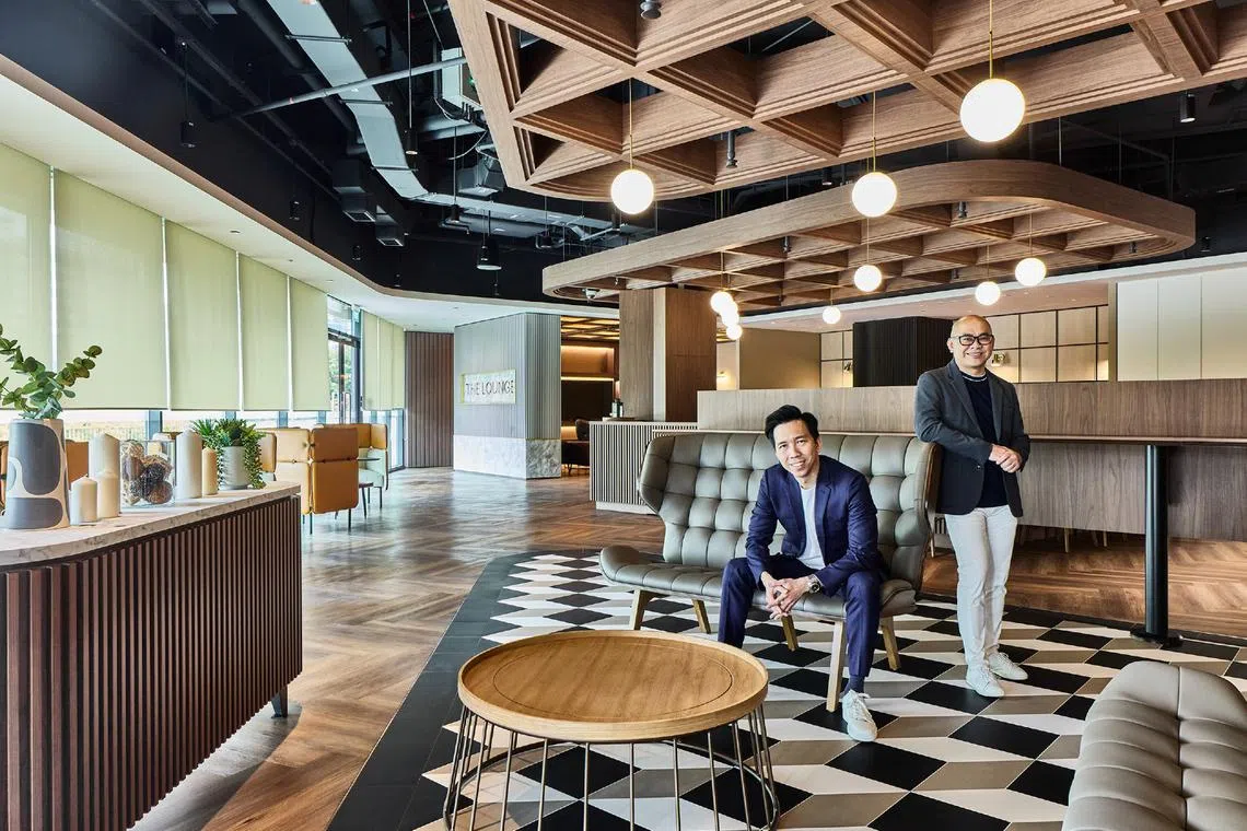 Mr Brendan Khor (left) co-founded Conexus Studio with design director Aviruth
Trungtreechart (right), making it clear from the start that quality would be the firm’s cornerstone.
PHOTO: CONEXUS STUDIO