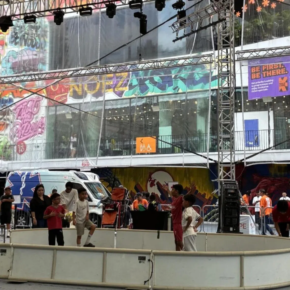 A football event at *Scape on July 18.