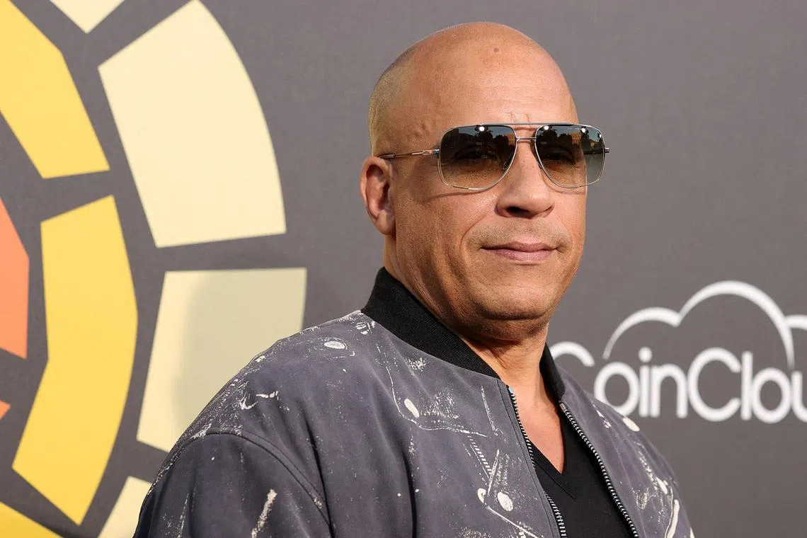 UNIVERSAL CITY, CALIFORNIA - JUNE 26: Vin Diesel attends CTAOP's Night Out on June 26, 2021 in Universal City, California.   Rich Fury/Getty Images for CTAOP/AFP (Photo by Rich Fury / GETTY IMAGES NORTH AMERICA / Getty Images via AFP)
