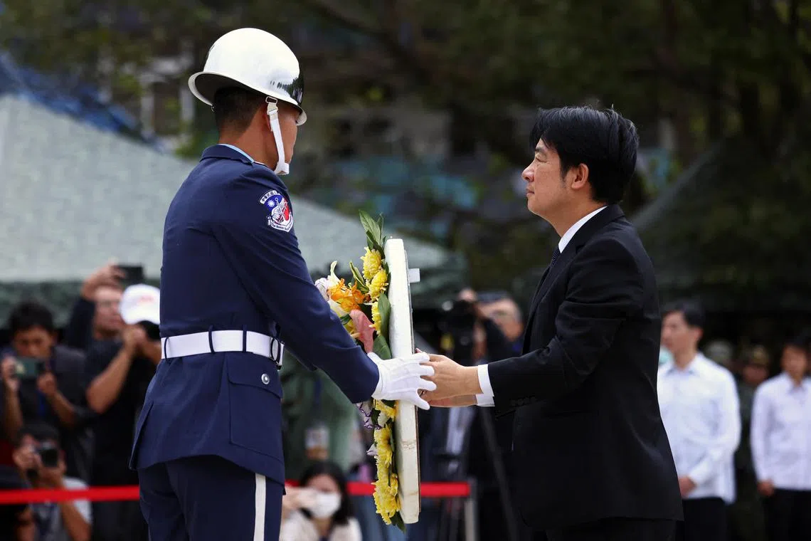 Taiwan President Lai Ching-te visits the Kinmen islands, days after drills were held in nearby waters.