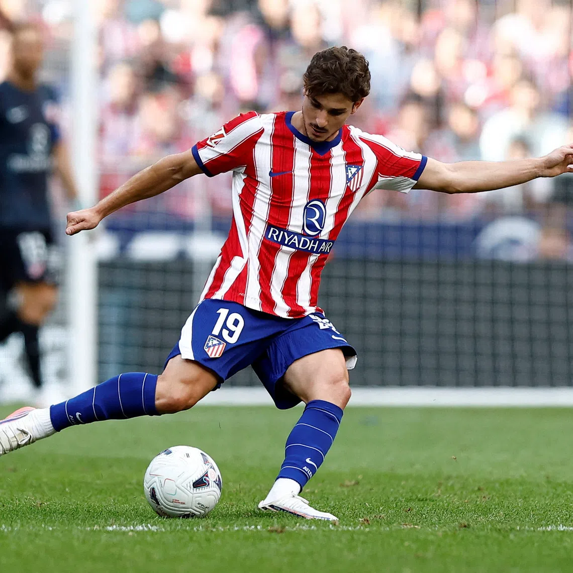 Atletico Madrid’s Julian Alvarez in action against Villareal on Aug 23.