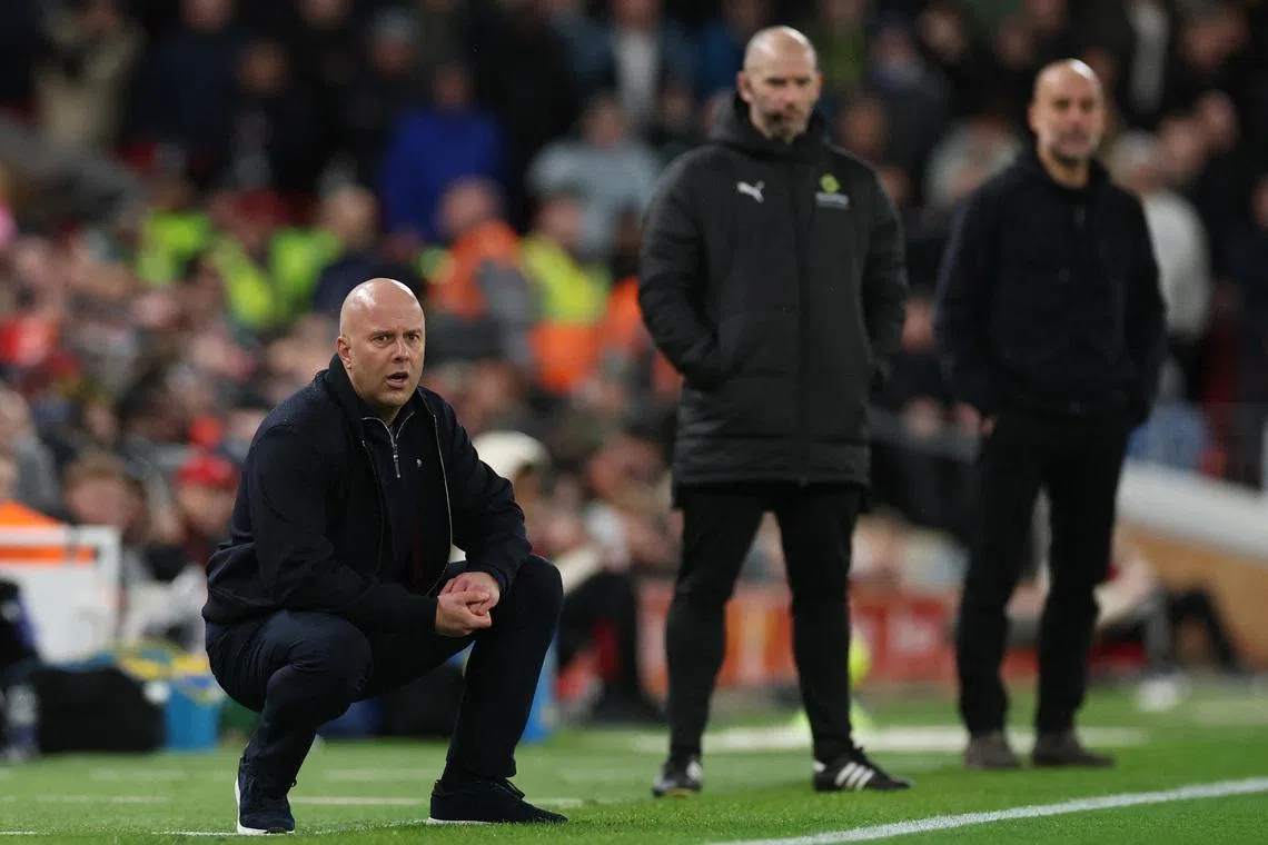 Soccer Football - Premier League - Liverpool v Manchester City - Anfield, Liverpool, Britain - February 8, 2026 Liverpool manager Arne Slot REUTERS/Phil Noble
