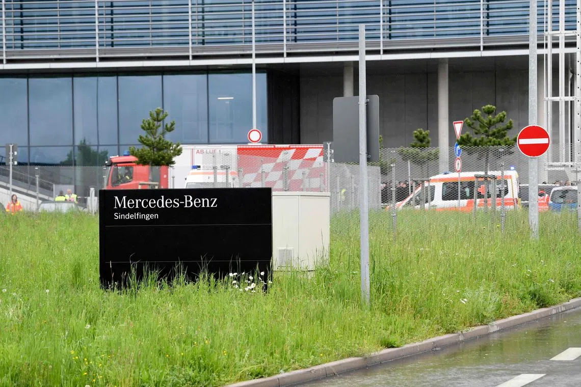 Mercedes confirmed an incident had taken place at the plant and that it was in touch with the authorities, without elaborating.