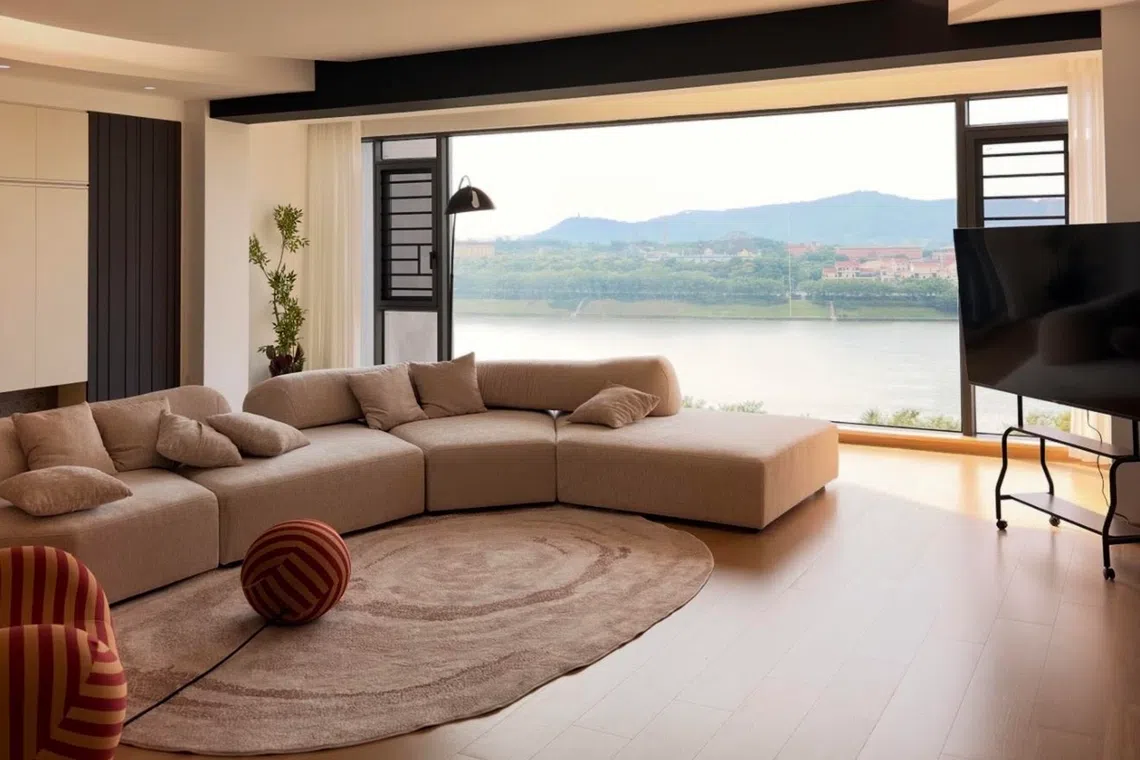 A four-bedroom unit at Skyfame Byland in Nanning, China. The unit is not known to be linked to the alleged pyramid schemes involving Singaporeans.