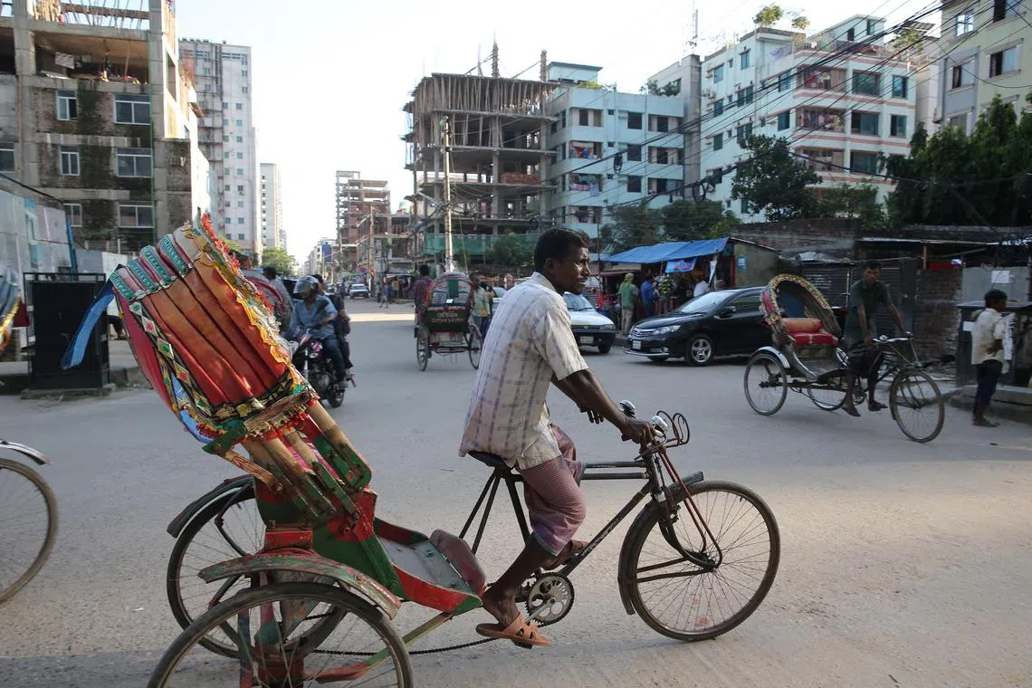 A street scene in Dhaka, Bangladesh on 10 October 2017.