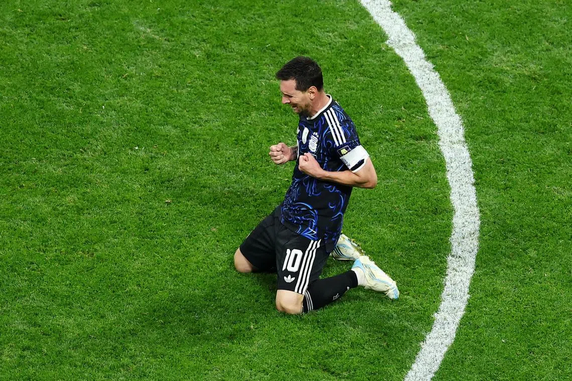At 39, Messi, one of the oldest players in the tournament.