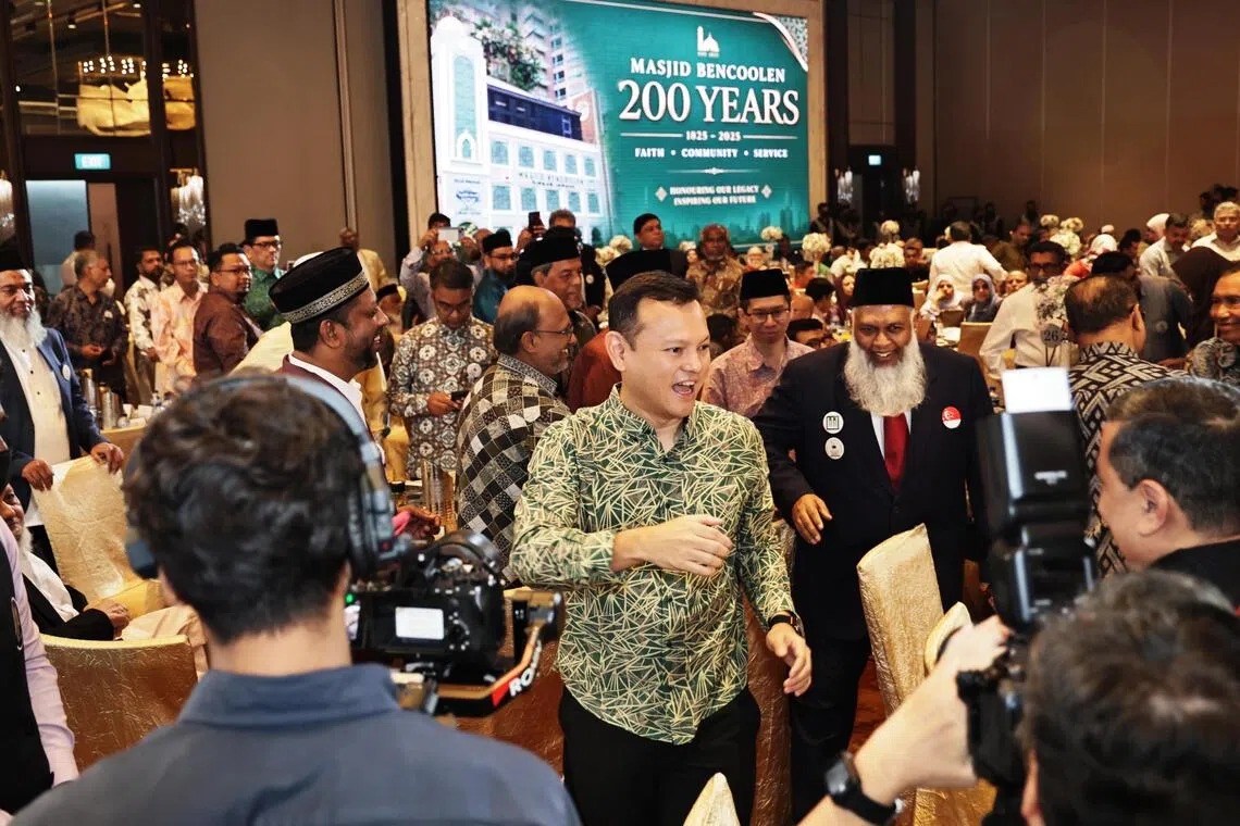 Acting Minister-in-charge of Muslim Affairs and Senior Minister of State for Defence Zaqy Mohamad (centre), said that the Indian Muslim community has played a significant role in the development of Singapore.
