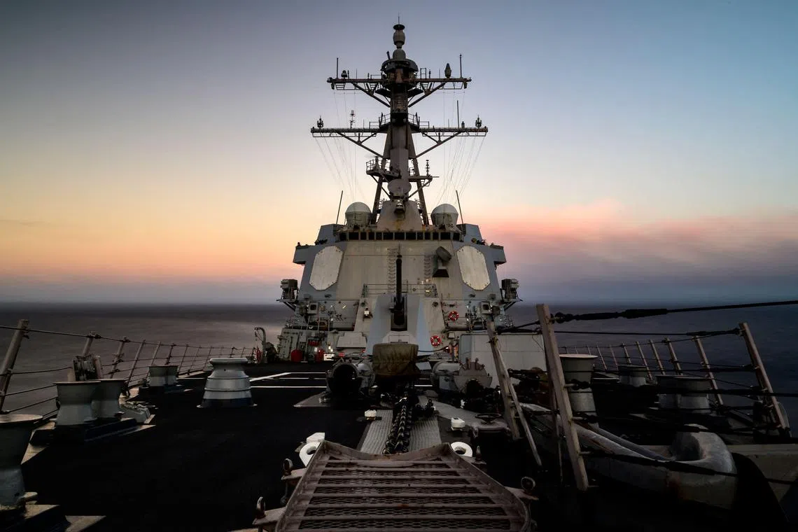 The US reduced its number of naval transits through the Taiwan Strait in 2022 to the lowest level in four years.