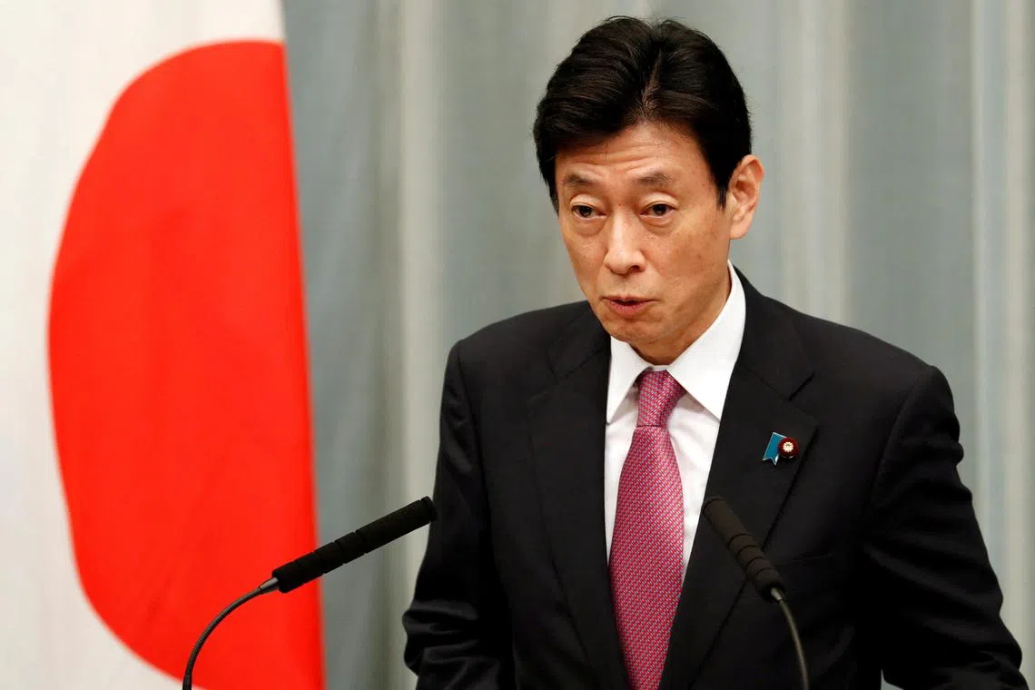 Industry Minister Yasutoshi Nishimura attended the first ministerial meeting of the Asia Zero Emission Community  on March 4.