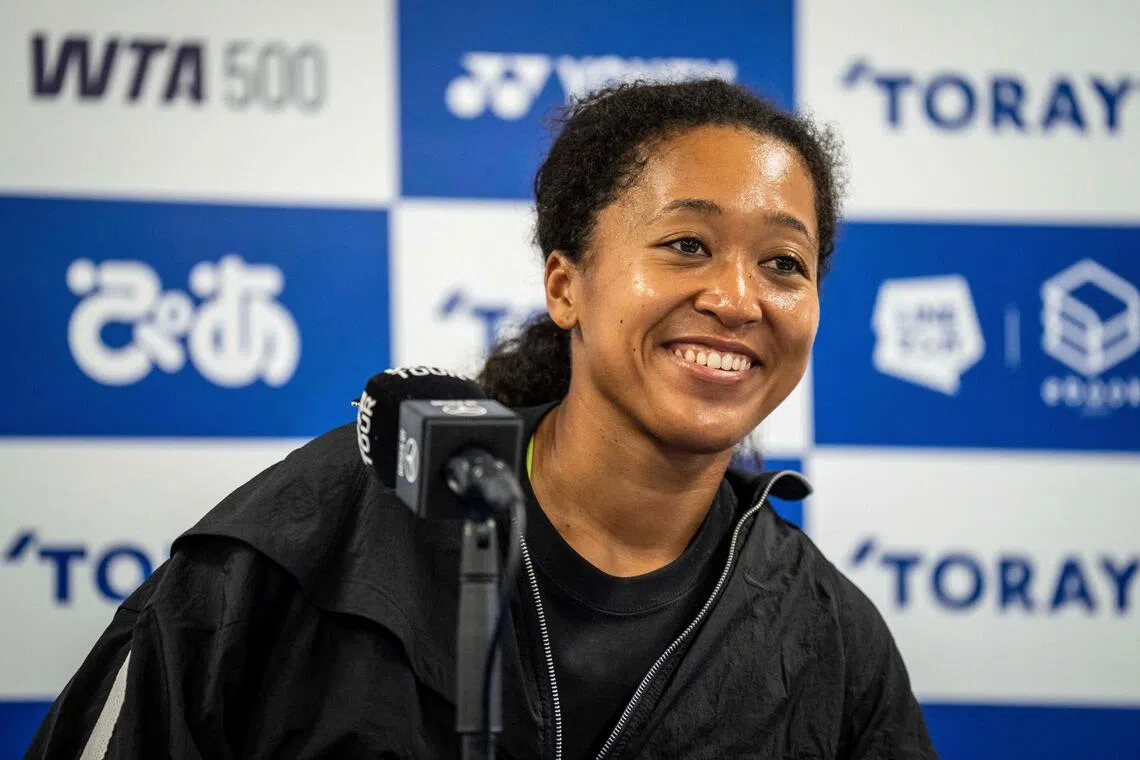 Japan’s Osaka said juggling her duties as a player and a mother was something she was “figuring out little by little”.