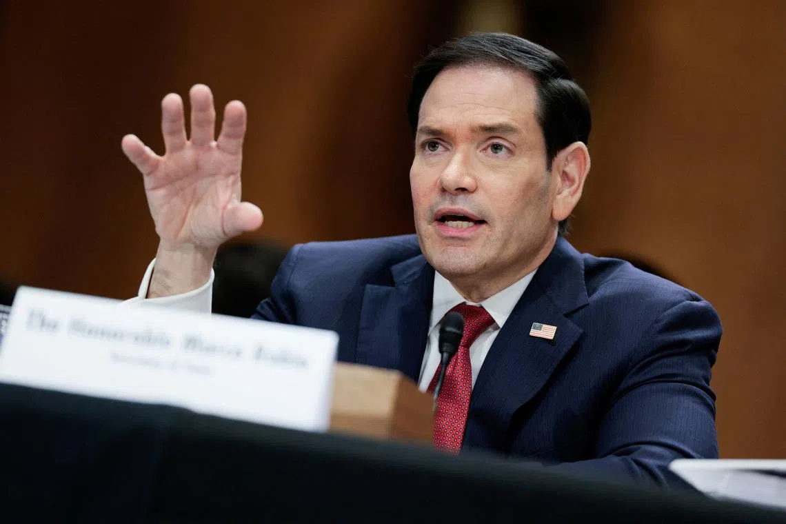 U.S. Secretary of State Marco Rubio testifies before a Senate Foreign Relations Committee hearing on President Donald Trump's FY2027 budget request for the Department of State, on Capitol Hill in Washington, D.C., U.S., June 2, 2026. REUTERS/Evan Vucci