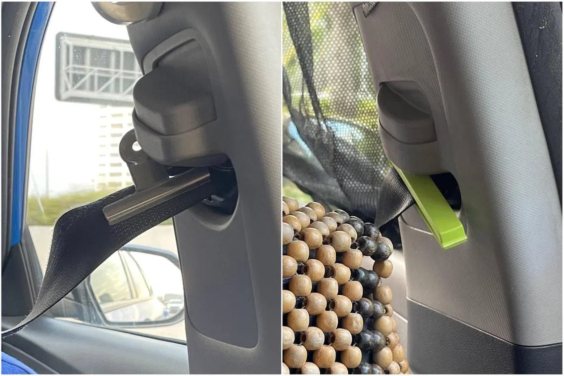 ST learnt that some drivers are using binders, makeshift knots and even food clips to keep their seat belts loose.
