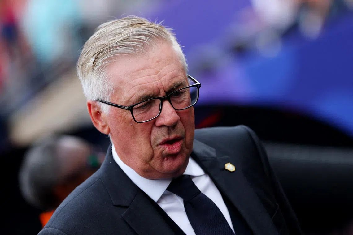 Soccer Football - FIFA World Cup 2026 - Round of 16 - Brazil v Norway - New York New Jersey Stadium, East Rutherford, New Jersey, U.S. - July 5, 2026 Brazil coach Carlo Ancelotti before the match REUTERS/Mike Segar