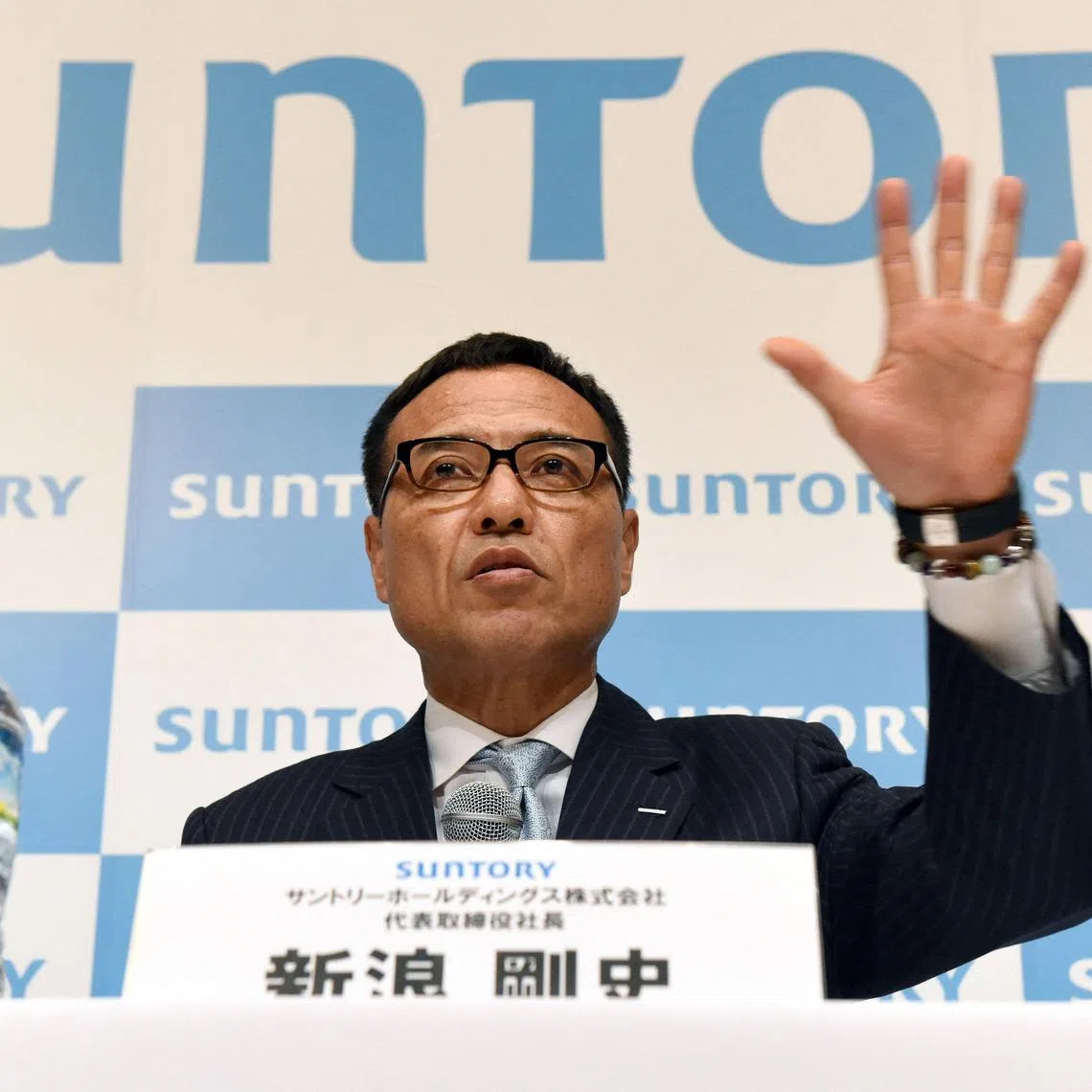 The home of Mr Takeshi Niinami, seen here in a 2016 photo, was raided by Japanese police for cannabis-based drugs.