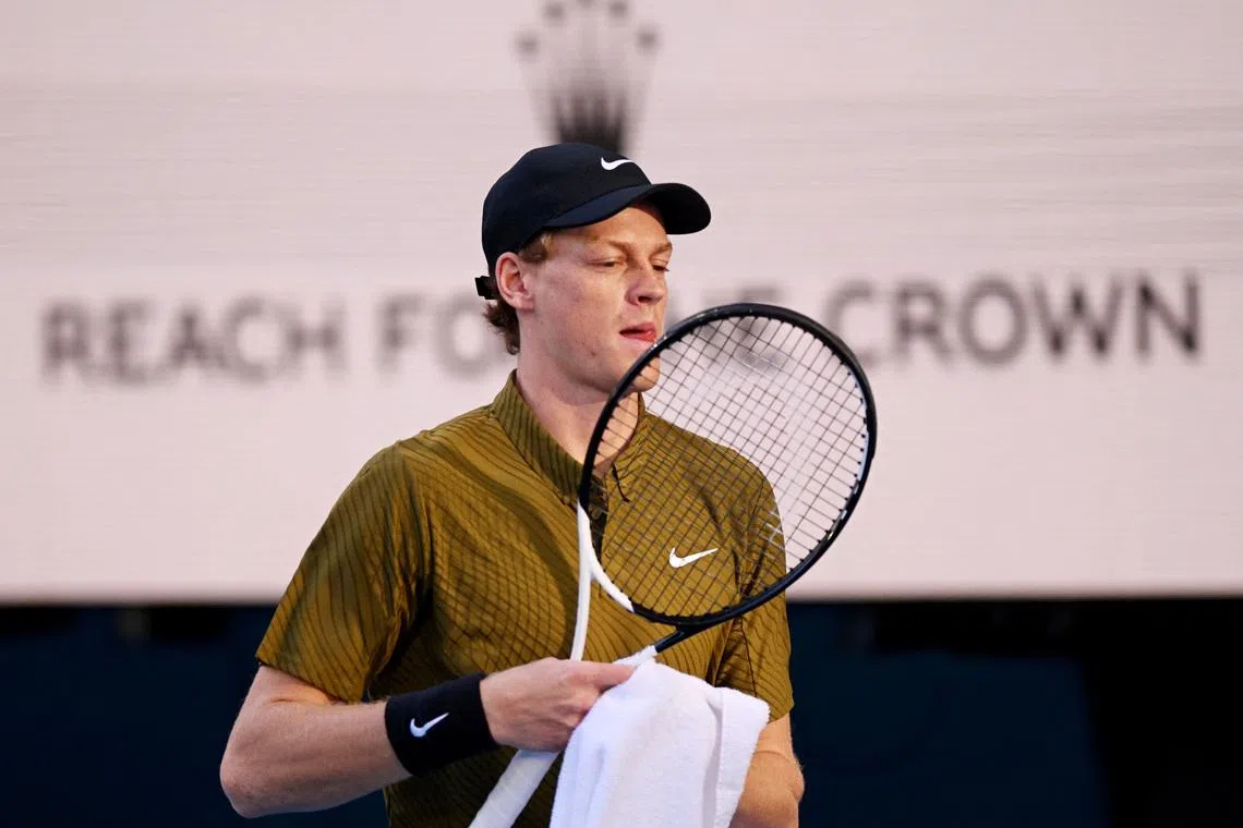 Champion Sinner races into Australian Open second round after Gaston retires