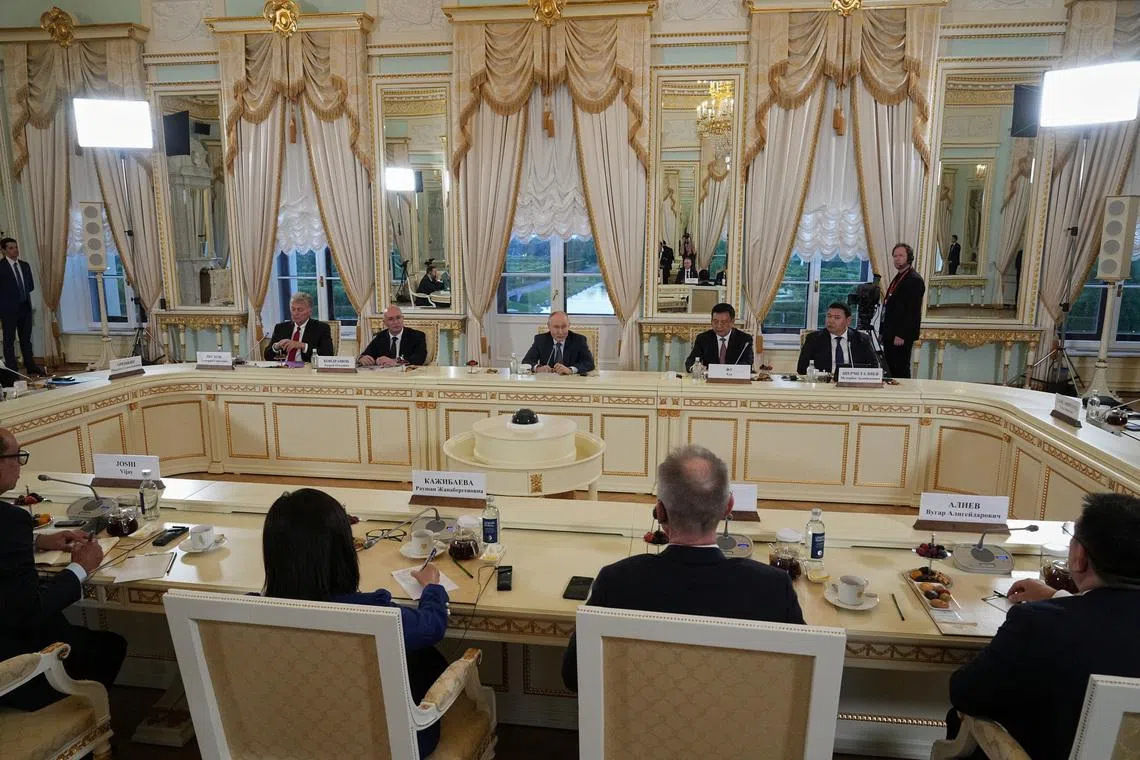 Putin sidesteps a question on whether or not he will stay in power until 2036