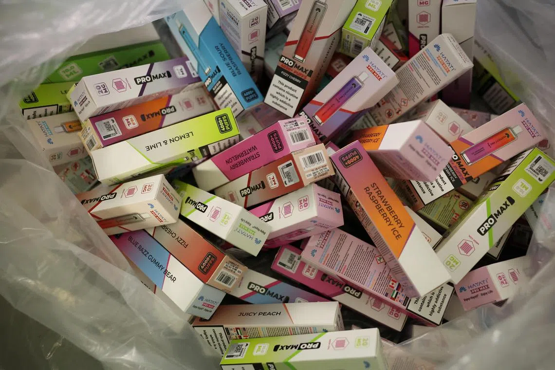 Media reports said the ban single-use vapes was due to come into force in June.