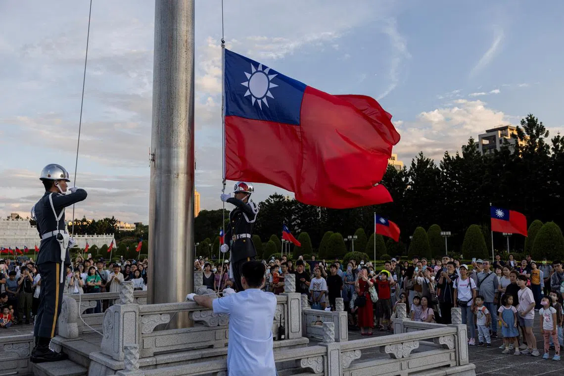 The man used a rubber boat to make the “illegal crossing” to the tiny island of Menghu on Oct 14, the coast guard said in a statement.