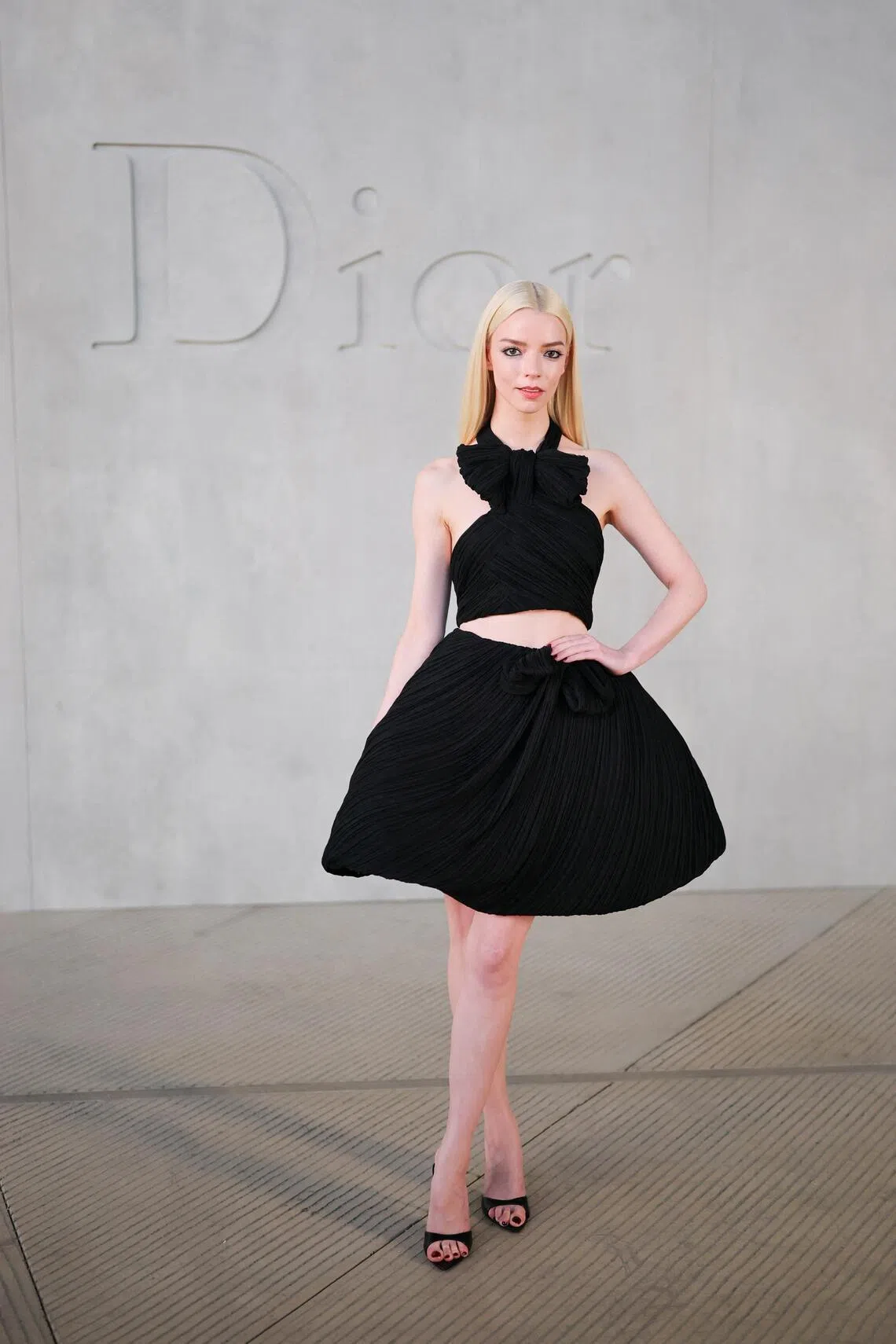 Anya Taylor-Joy at the Christian Dior Cruise 2027 collection show in Los Angeles in May.