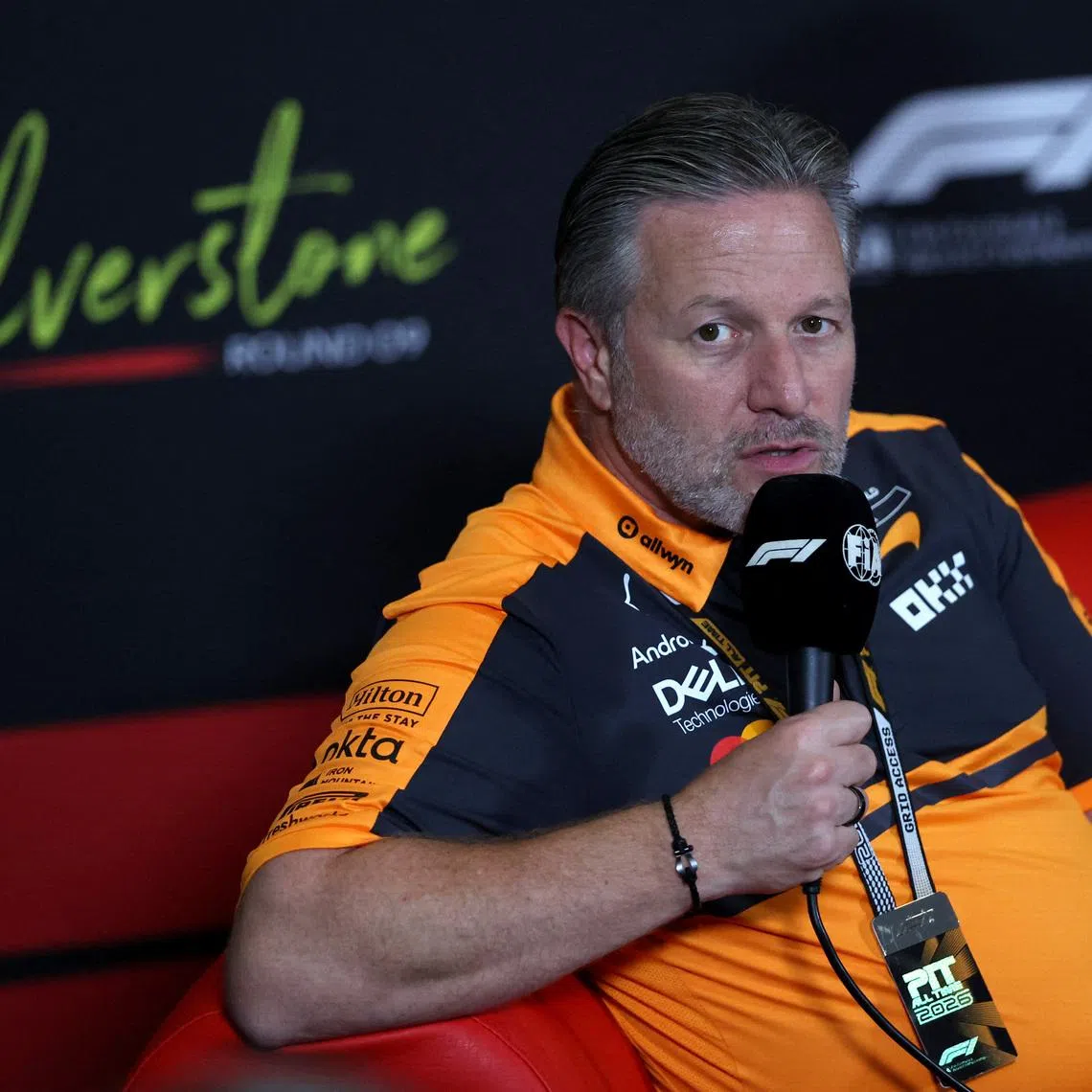 Formula One F1 - British Grand Prix - Silverstone Circuit, Silverstone, Britain - July 3, 2026 McLaren chief executive Zak Brown during press conference REUTERS/Suzanne Plunkett