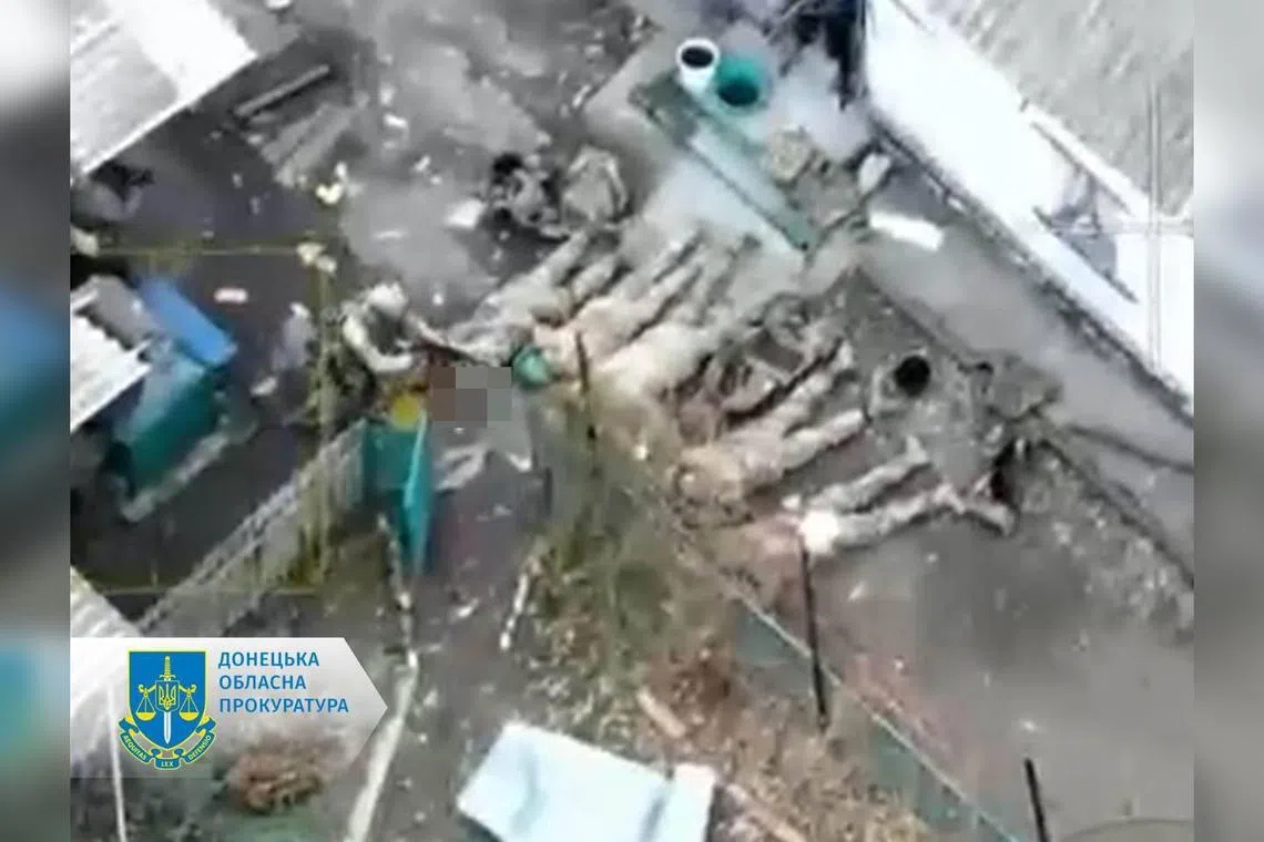 Ukrainian prosecutors said the incident had taken place on Nov 13, near the village of Petrivka, in the Pokrovsk district of Ukraine's Donetsk region.