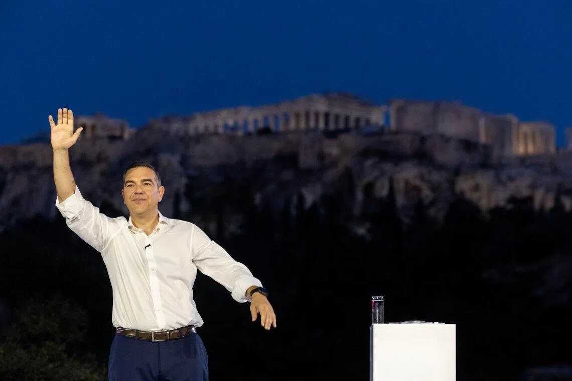Mr Alexis Tsipras, 51, became known across the globe as a leftist firebrand who entered into a six-month clash with creditors that nearly caused Greece to exit the euro area in 2015. 