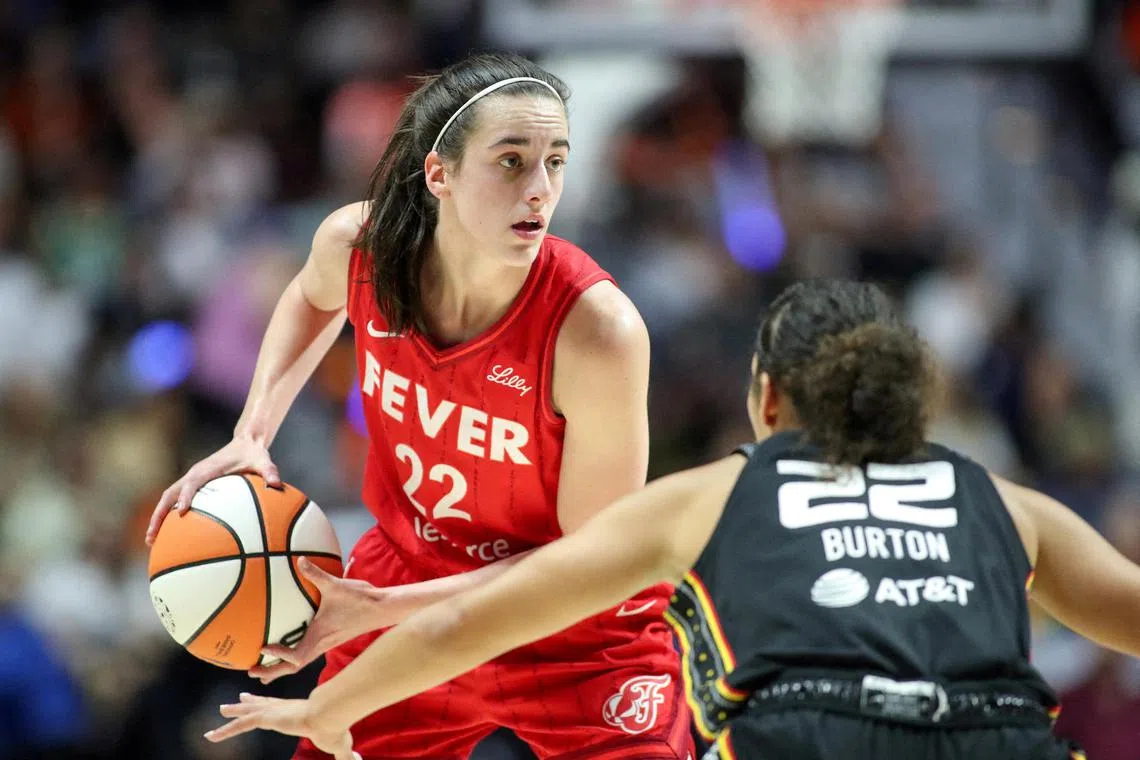 Indiana Fever guard Caitlin Clark received 66 of 67 votes in being named the 2024 WNBA Rookie of the Year.