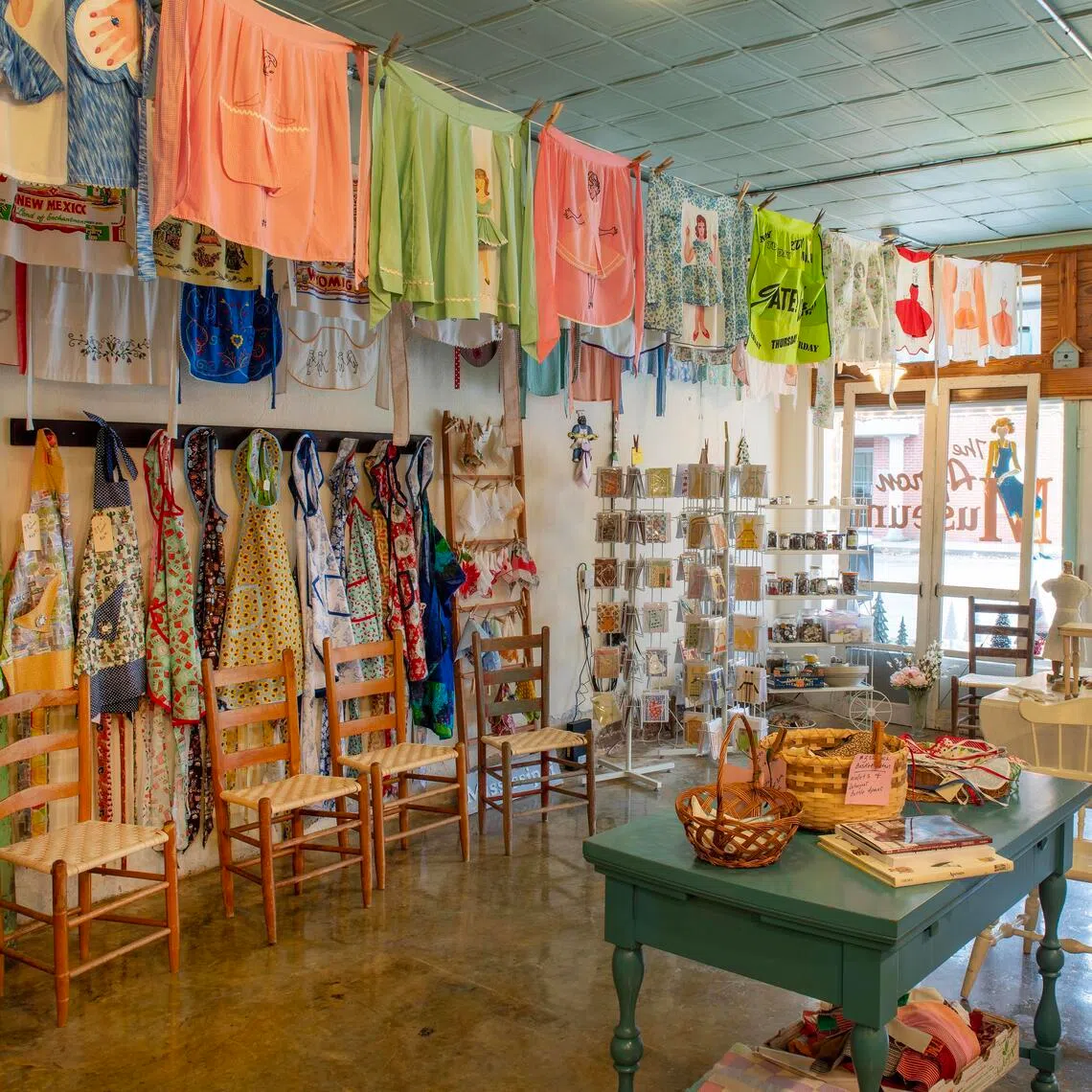 The Apron Museum in Iuka, Mississippi, houses some 6,000 aprons dating back to the 1860s.