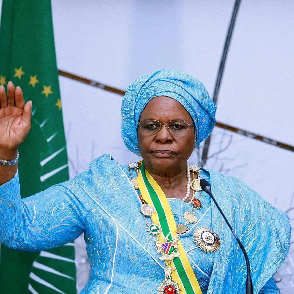 Namibia's first female President, Ms Netumbo Nandi-Ndaitwah, during her inauguration on March 21.