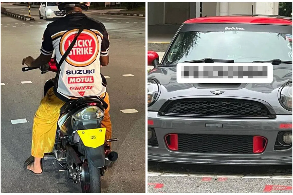 Several photos of non-compliant licence plates have been surfacing on Facebook traffic groups over the last two months.