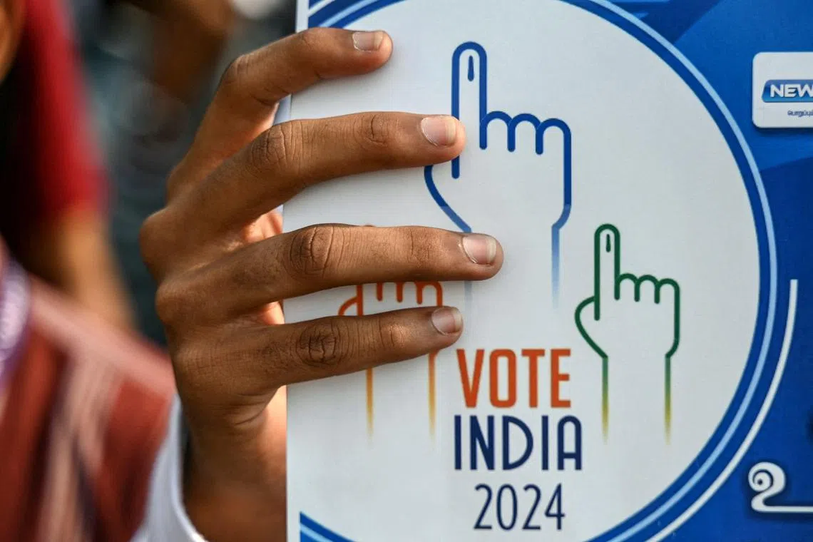 Around 970 million Indians are eligible to vote in the election that ends on June 1.
