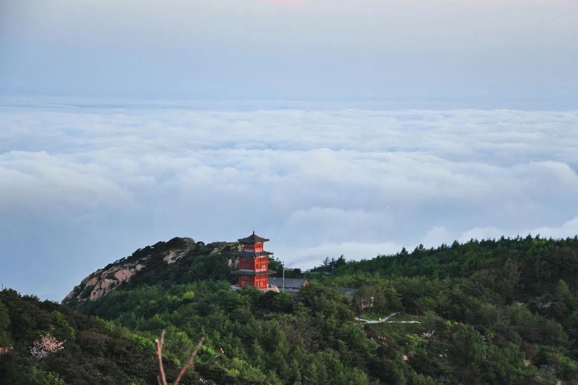 Mount Tai, also known as Mount Taishan, in Shandong, is known as one of the "Five Great Mountains".