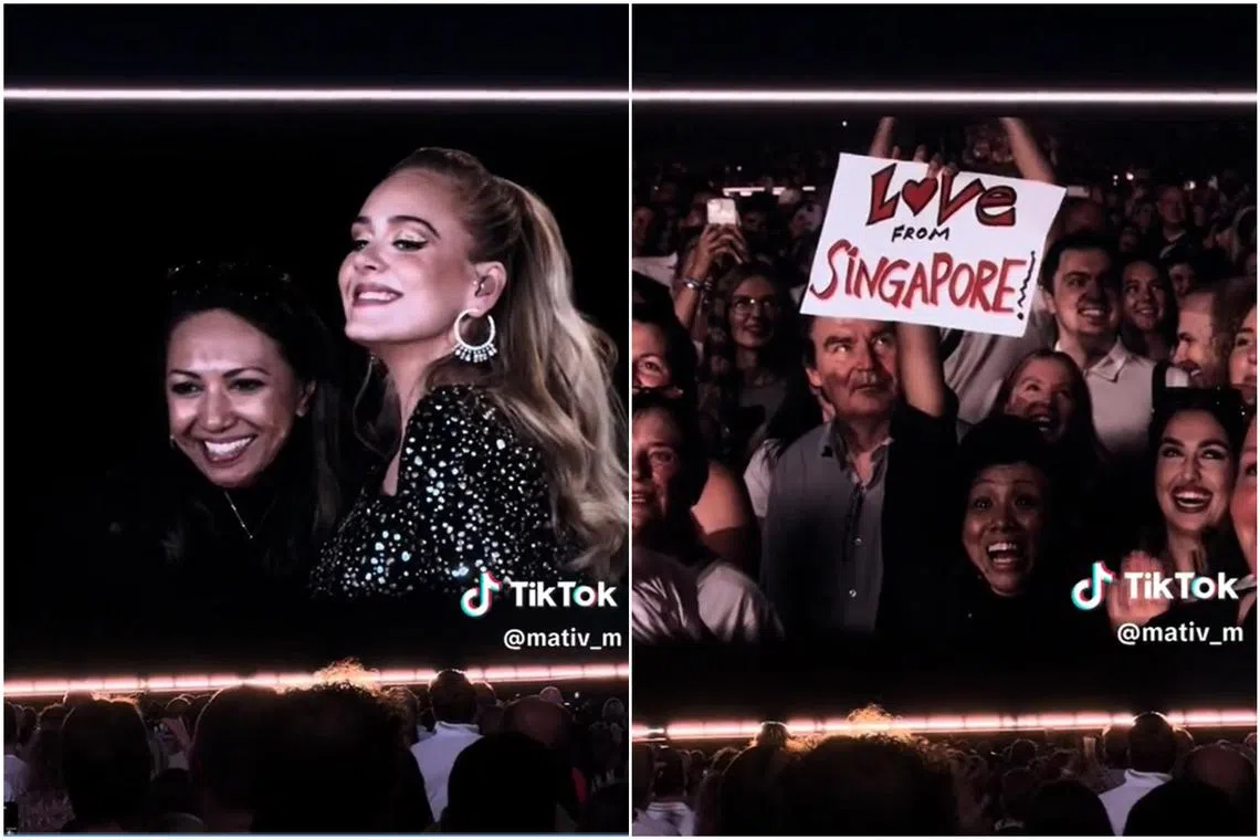 Adele posed for a photo with Hannah at her concert in Munich, Germany, on Aug 23.