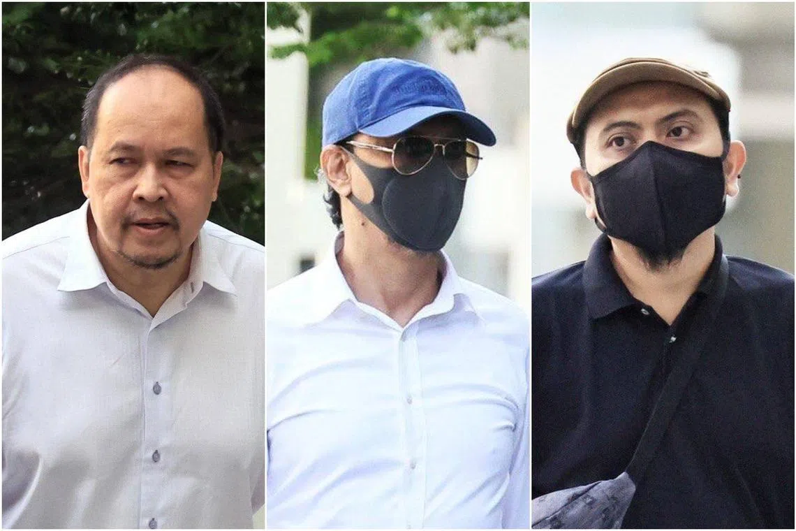 (From left) Mohamad Daud A Rahim, Mohd Nasir Mohd Sairi and Mohd Nasral Awang.