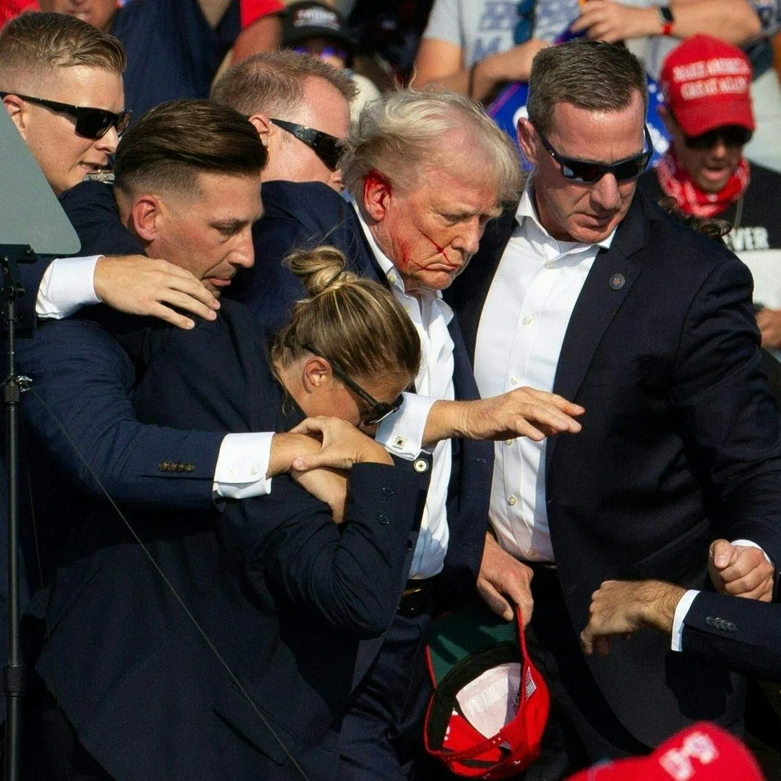 The attempted assassination washed away a 43-year stretch since a former or current president was wounded in an attempt on his life.